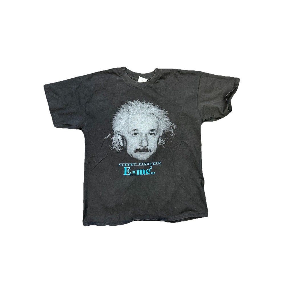 Vintage Albert Einstein T Shirt‎ Tect XL 1990 Big Face Double Sided E=mc2 Rare